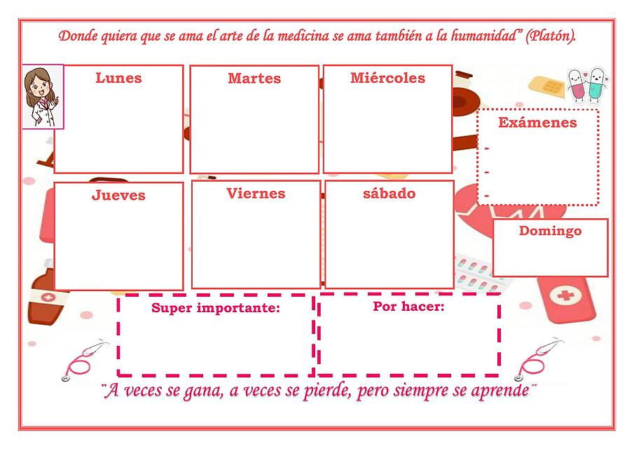 Planner semanal