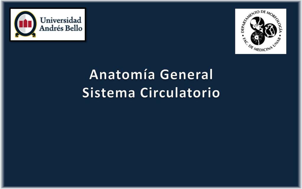 Anatomía General- Sistema Circulatorio 