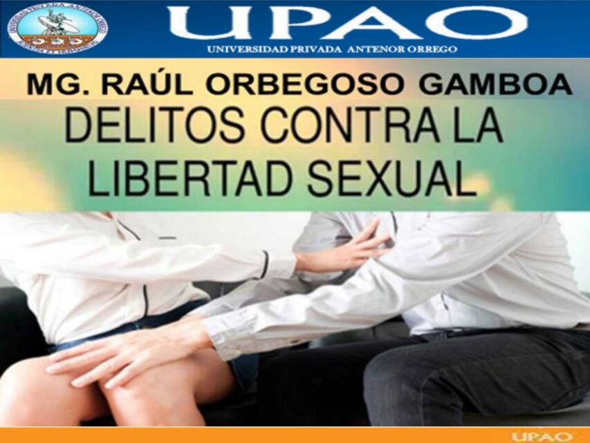 Delitos contra la libertad sexual 