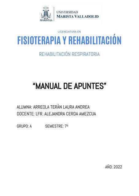 Rehabilitación Respiratoria 