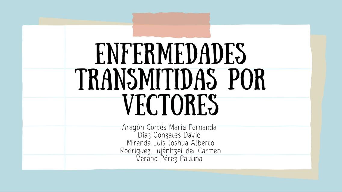 Enfermedades transmitidas por vectores 