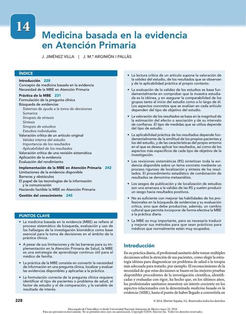 Flashcards de Medicina basada en la evidencia en atención primaria ...