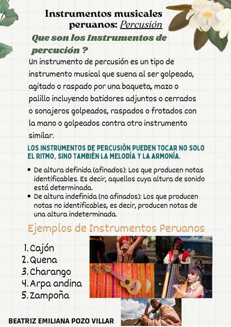 Que son los Instrumentos de percusión 