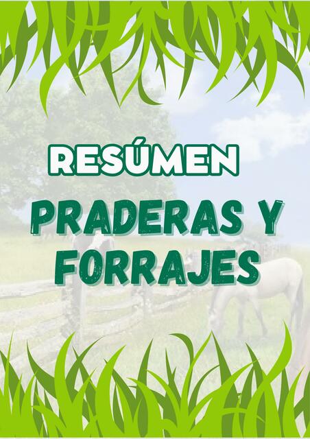 Praderas y forrajes