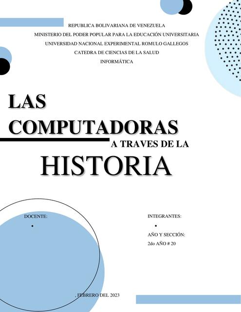 Las computadoras a través de la historia