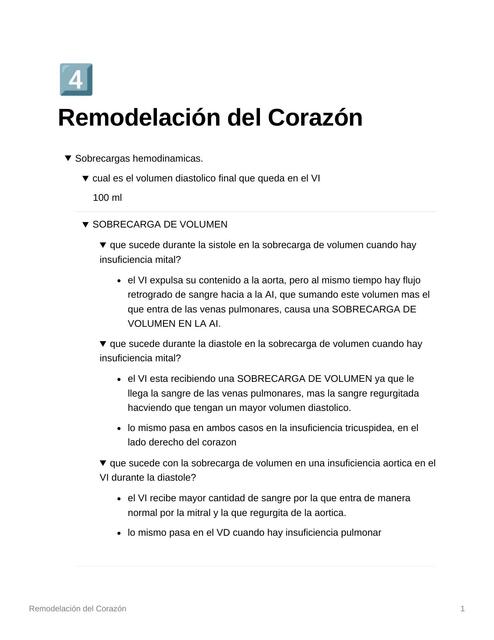 Remodelación del Corazón