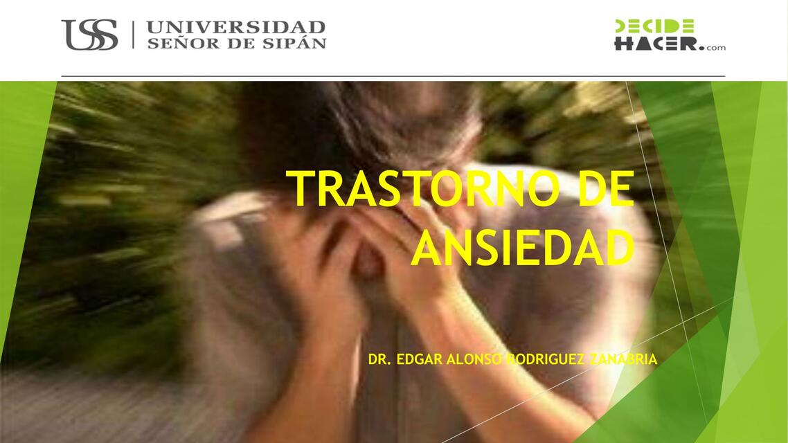 Trastorno de Ansiedad 