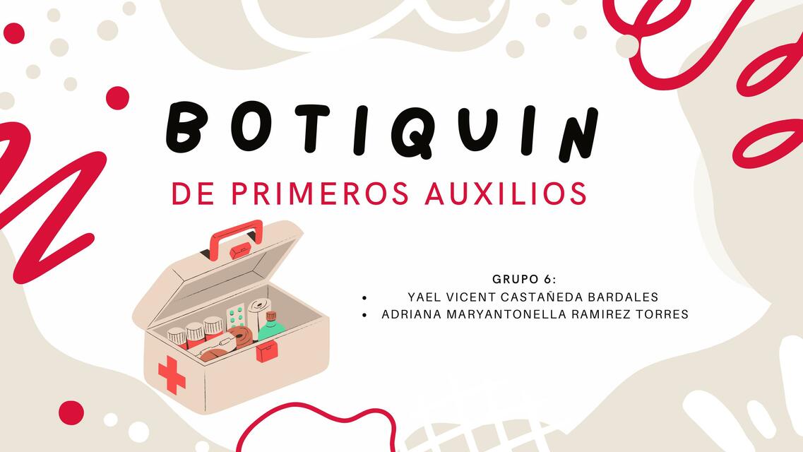 Botiquín de primeros auxilios 