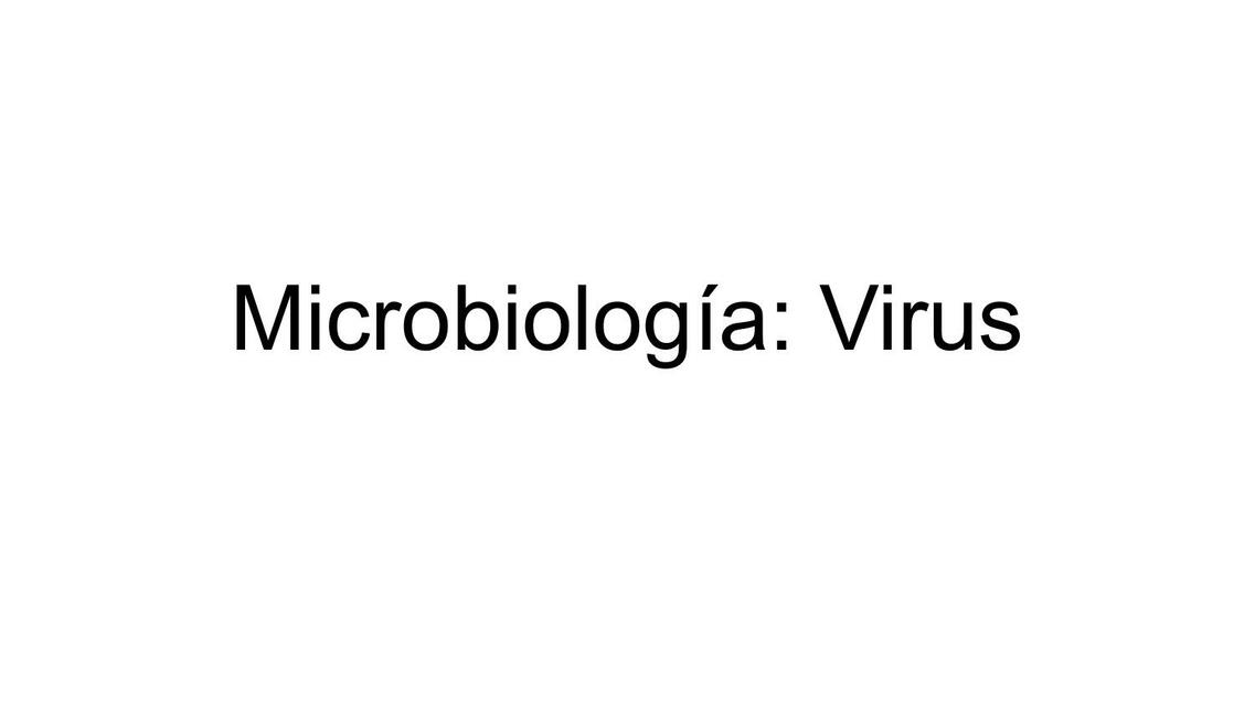 Microbiología Virus