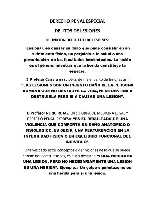 Delitos de Lesiones 