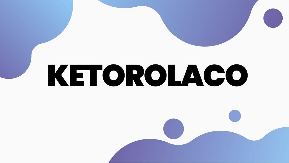 Ketorolaco