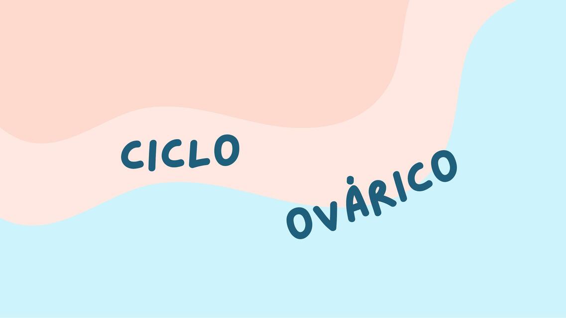 Ciclo ovárico 