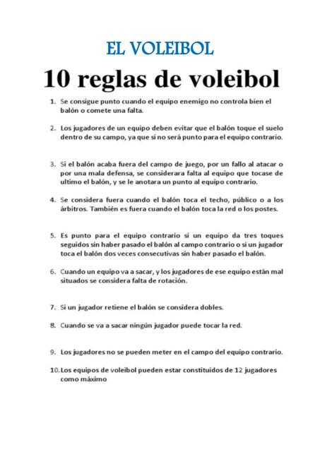 El Voleibol 