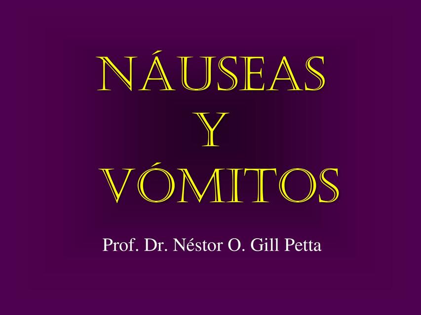 Náuseas y Vómitos