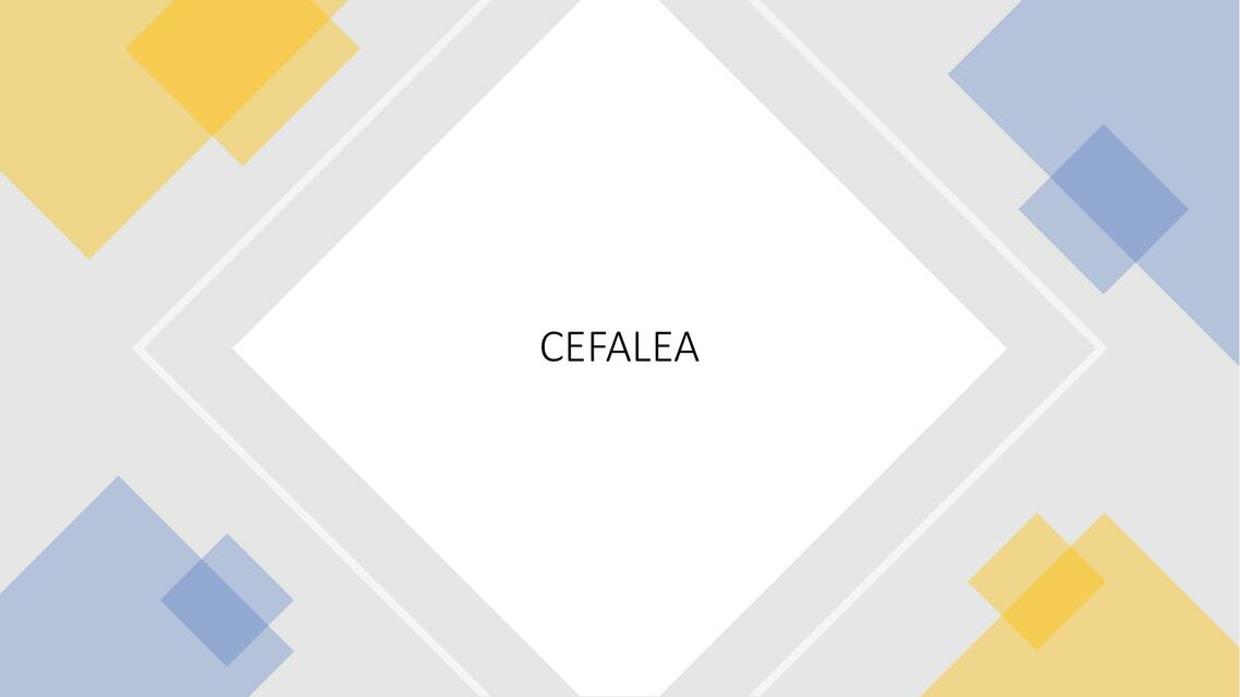 Cefalea