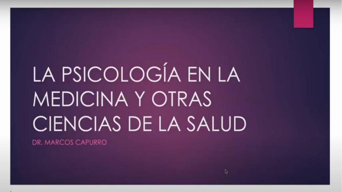 La psicologia en la medicina y otras ciencias de la salud