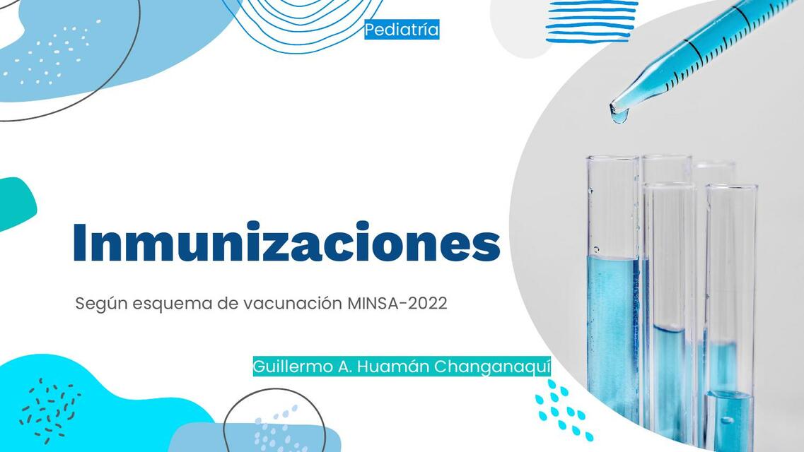 Inmunizaciones según MINSA 2022