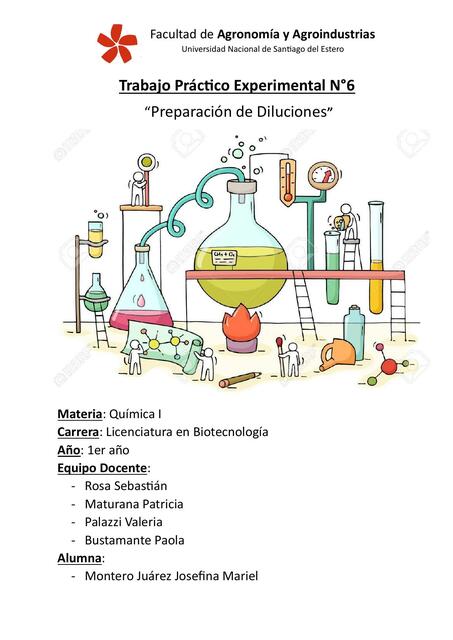 Lab6 Preparación de Diluciones