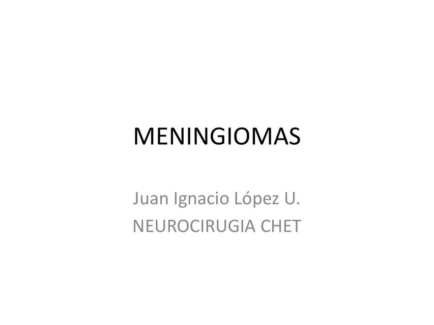 Meningiomas 