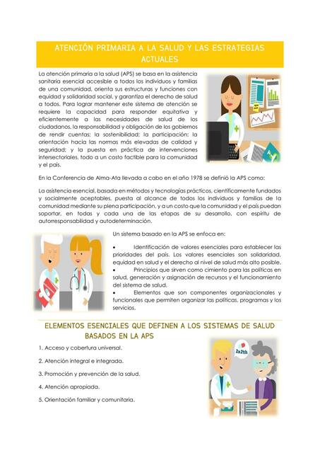 Capítulo 6 Atención primaria a la salud y las estrategias actuales