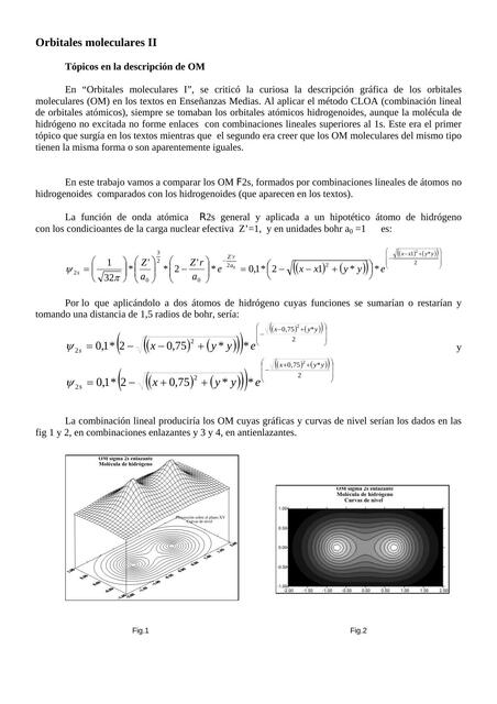 Orbitales moleculares II Study Ingenieros uDocz