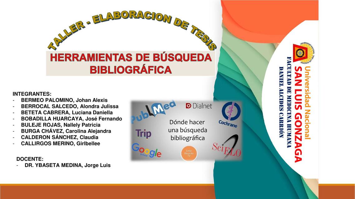 Herramientas de Busquedas Bibliografica