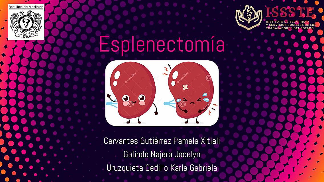 Indicaciones de esplenectomia