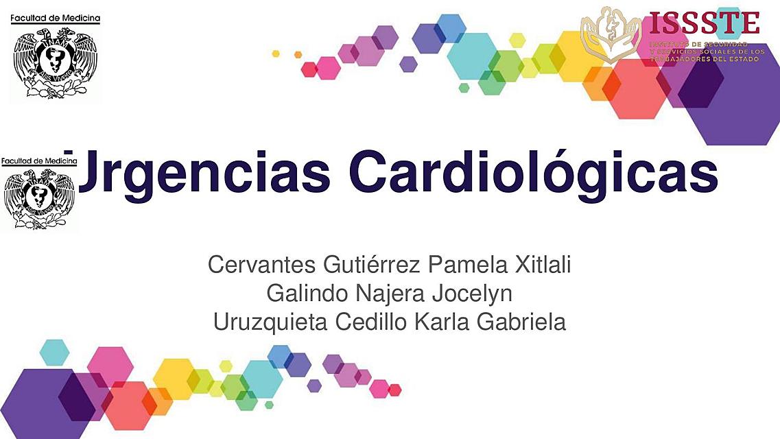 Urgencias cardiológicas URGENCIAS