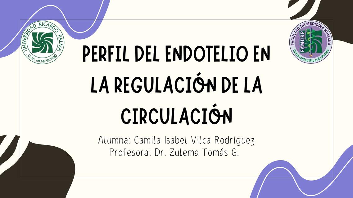 Endotelio y Circulación