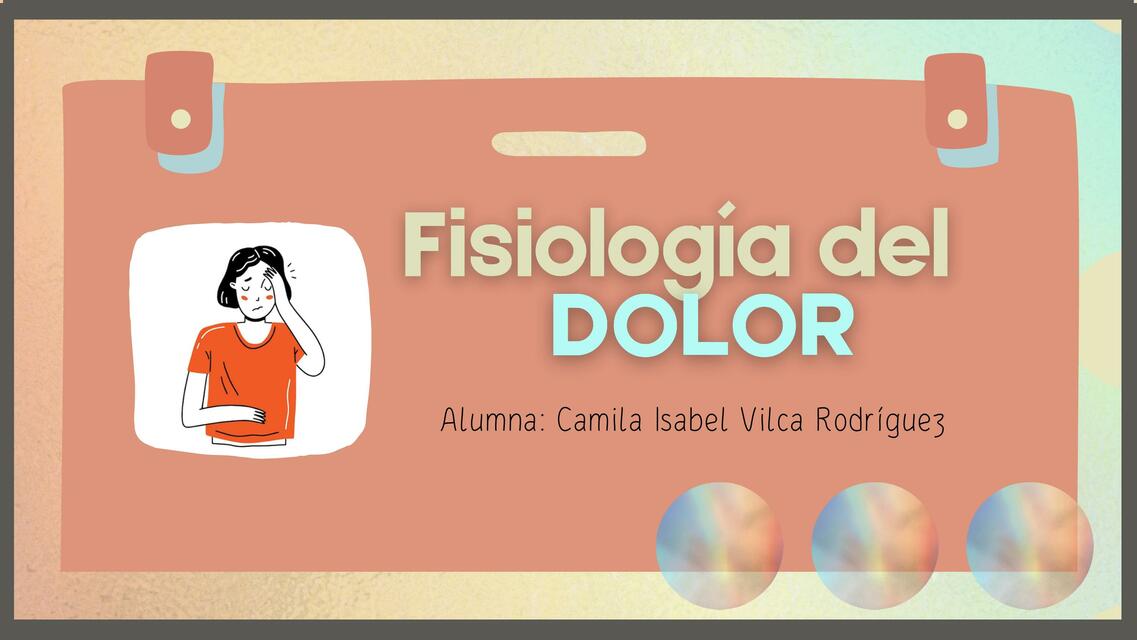 Fisiología del Dolor