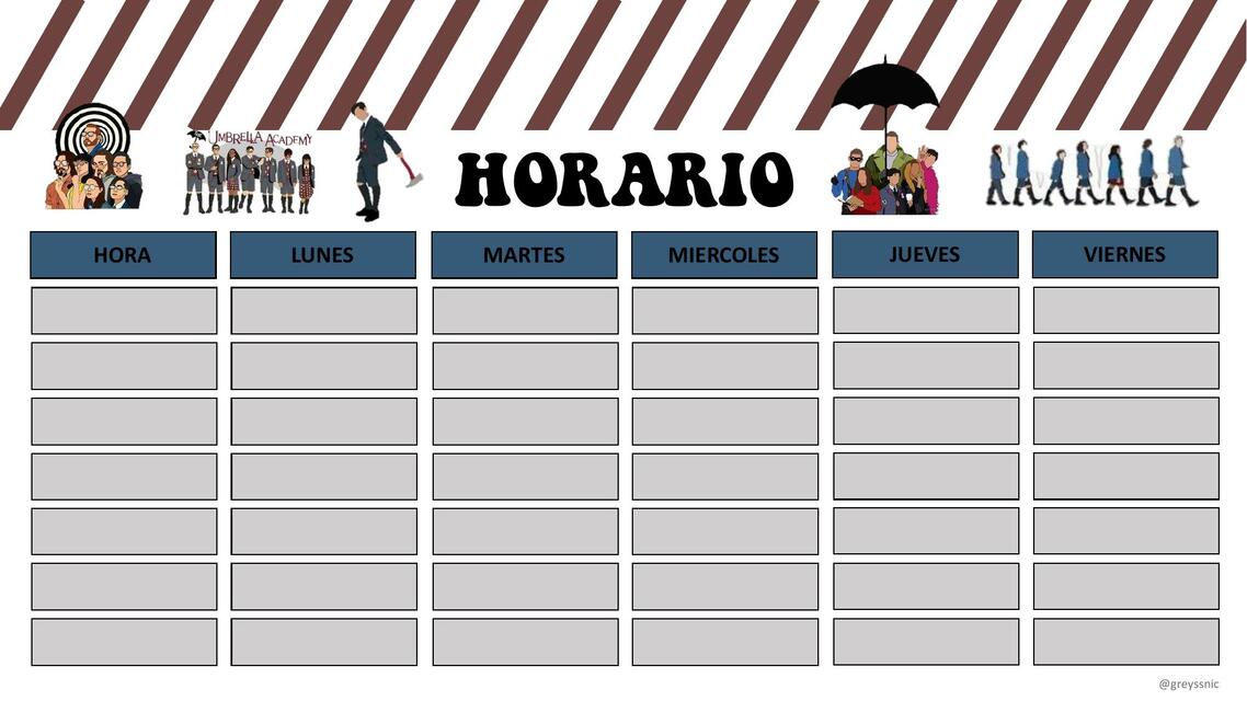 Horario de Umbrella Academy greyssnic uDocz