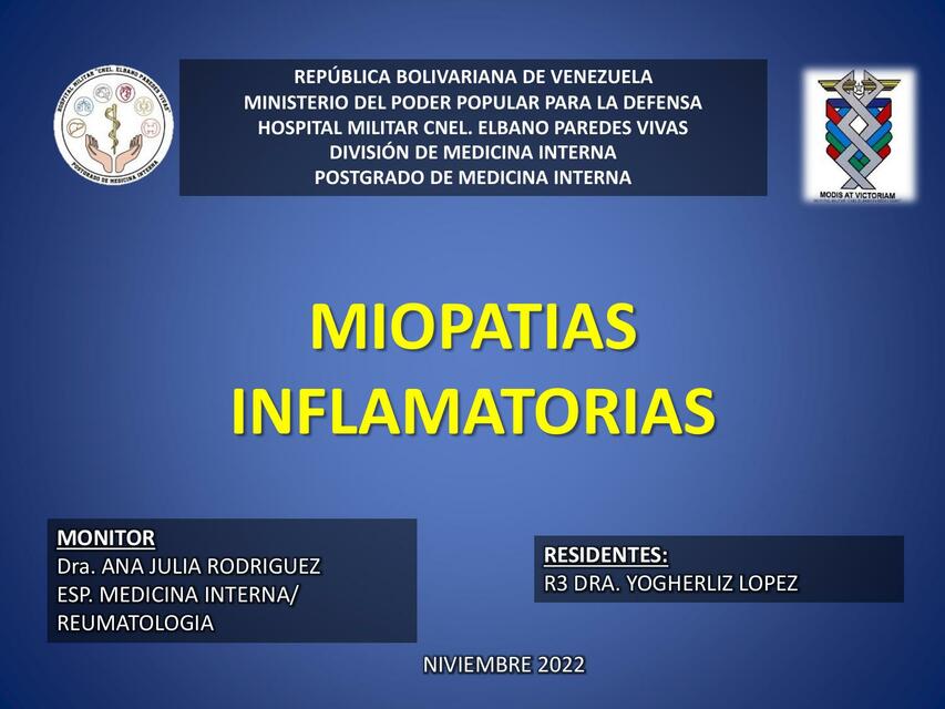 Miopatías inflamatorias