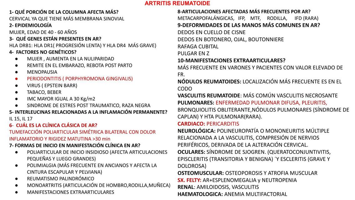 Artritis reumatoide