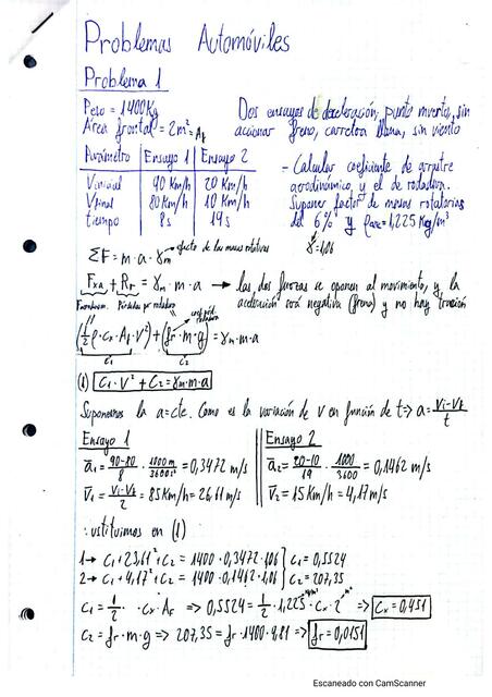 Boletín Problemas Automóviles Universidad de Sevilla