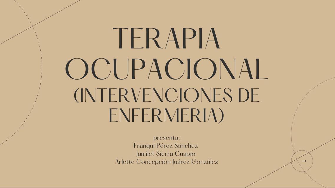 Terapia Ocupacional