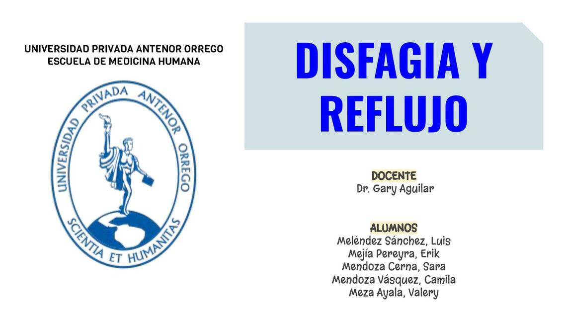 Disfagia y Reflujo 