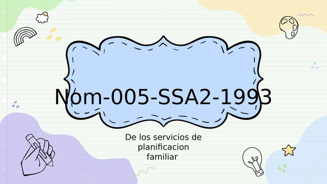 Resúmenes de nom-005-ssa2-1993 | Descarga apuntes de nom-005-ssa2-1993