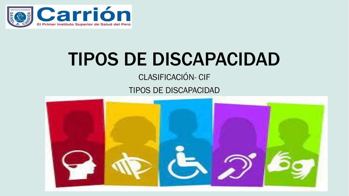 Tipos de discapacidad