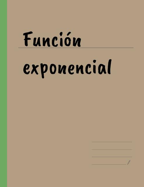 Función Exponencial