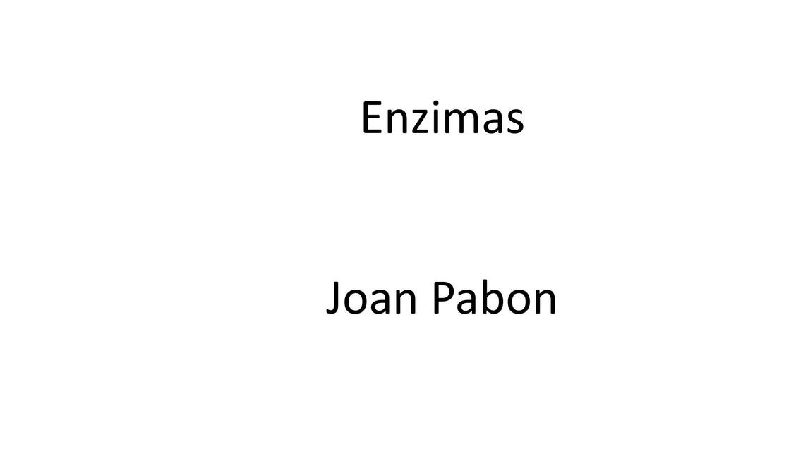 Enzimas