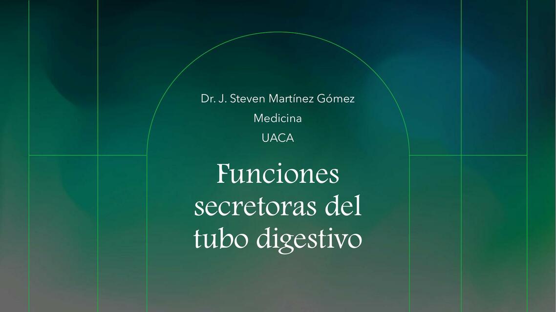 Funciones secretoras del tubo digestivo 