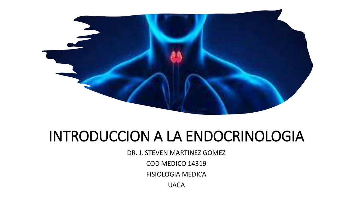 Introducción a la Endocrinología