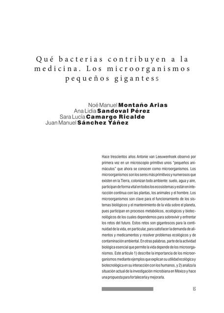 qué bacterias contribuyen a la medicina | uDocz