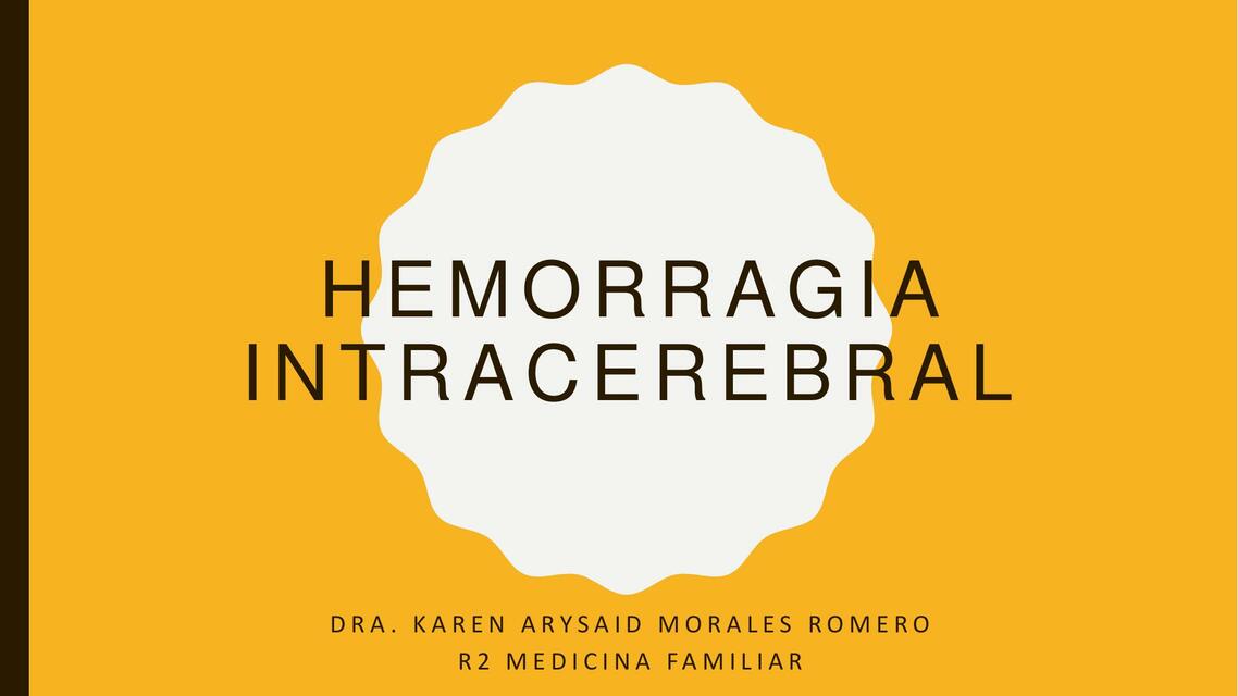 Hemorragia Intracraneal 