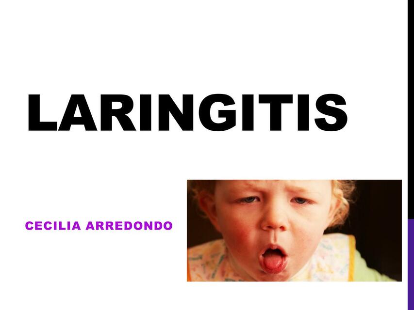 Laringitis Pediatría