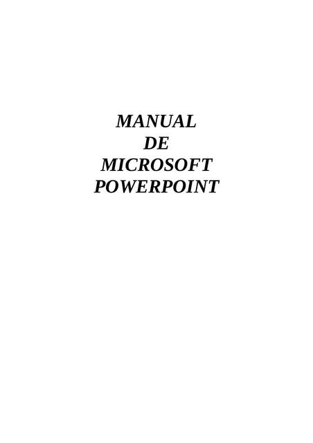 Manual de microsoft powerpoint