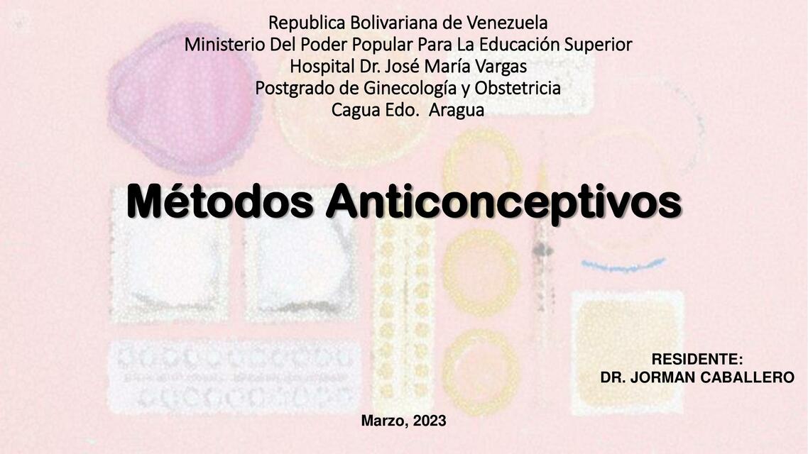 Anticonceptivos