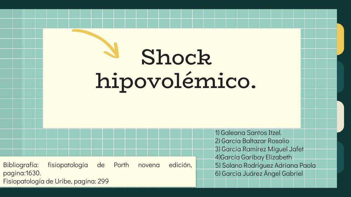 Shock hipovolémico