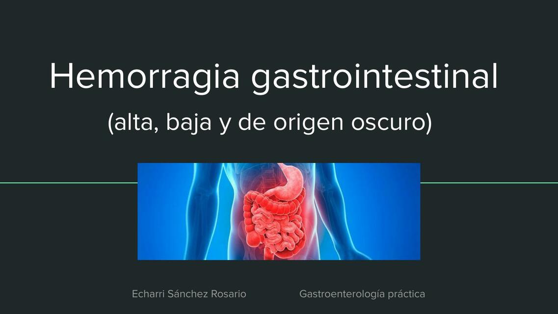 Hemorragia gastrointestinal