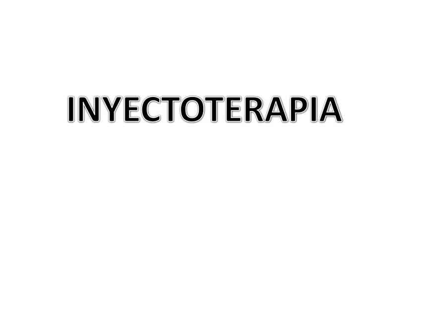 Inyectoterapia